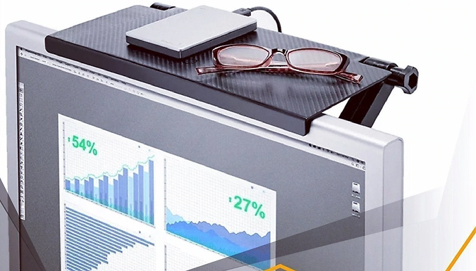 Adjustable TV or Computer Monitor Shelf - 2 Sizes