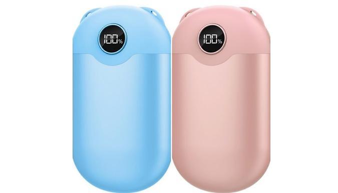 Portable Mini Digital Display Hand Warmer - 2 Colours