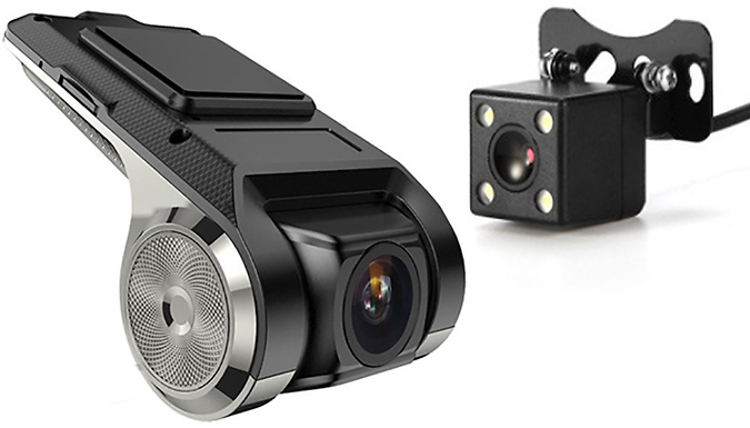 Front & Rear SnapSpeed Dash Cam With Optional 32GB SD Card