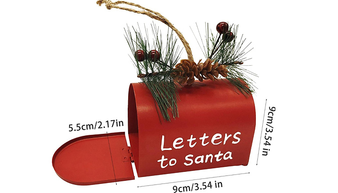 Letters to Santa Post Box Christmas Decoration