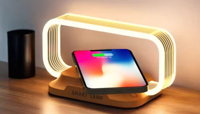 Wooden Night Light Wireless Charger