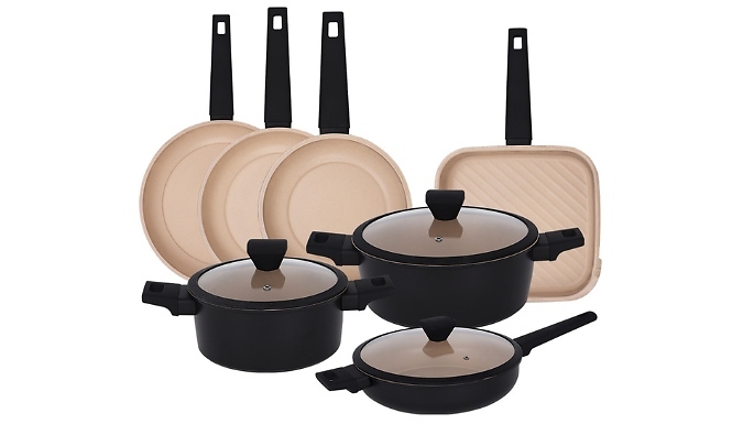 10-Piece Casamema Carbon Steel Non-Stick Cookware Set