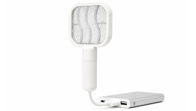 2-in-1 Mini Electric Mosquito Swatter - 2 Colours!