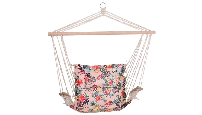 Outsunny Hanging Hammock Chair With Pillow