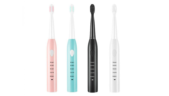 USB Charging Electric Toothbrush - 4 Colours