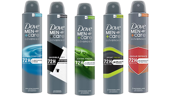 3 or 6-Pack Dove Men+Care Advanced Anti-Perspirant Deodorants - 5 Scents