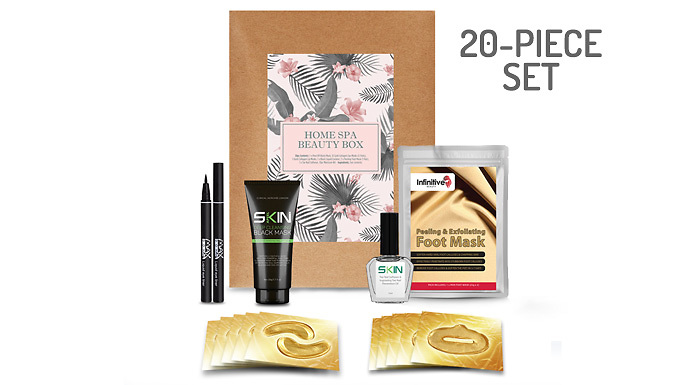 20 or 30-Piece Home Spa Beauty Box Set