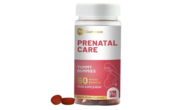 Prenatal Care Vitamin & Folic Acid Gummies - Mixed Berry Flavour!