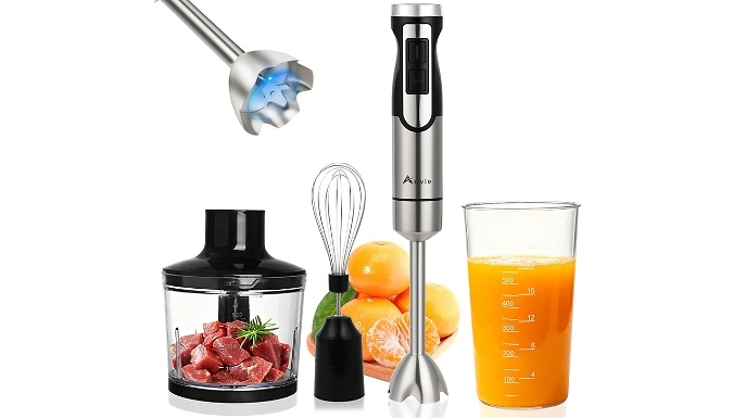 Alivio 3-in-1 Hand Blender - Blender, Whisk & Chopper!