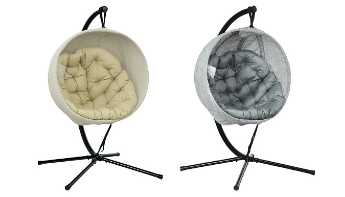 Outsunny Hanging Garden Egg Chair - 2 Colours