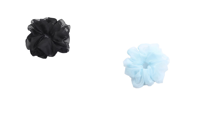 Organza Hair Scrunchie - 1, 2, 3 & 4 Packs and 4 Colours