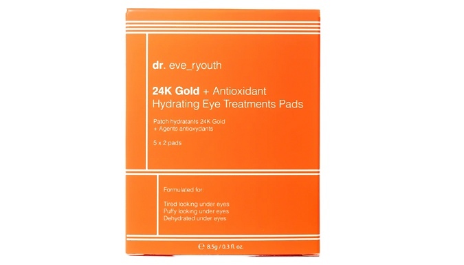 24K Gold & Antioxidant Hydrating Eye Pads - 1 or 2 Pack!