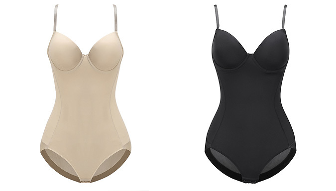 Women’s Body-Shaping Bodysuit – 2 Colours & 5 Sizes Deal Price £14.99