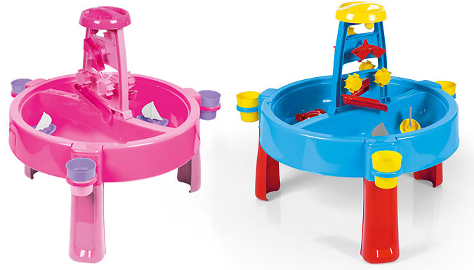 2-in-1 Kids' Sand Pit & Water Activity Table - 2 Colours