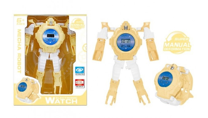 Kid's Transforming Robot Watch - 6 Colours from Go Groopie