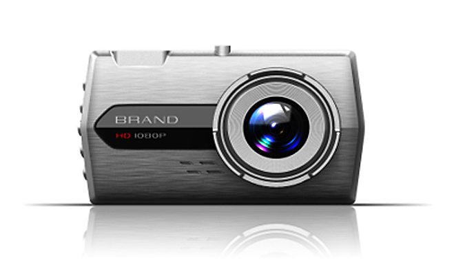 4-Inch Front & Rear Car Dash Cam - Optional 16GB or 32GB SD Card!