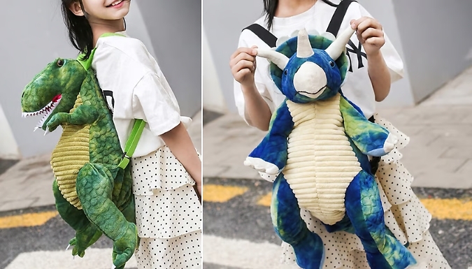 Stuffed dinosaur backpack online