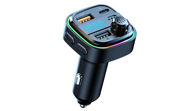 Go Groopie Cool For Deal Multi-Colour Bluetooth Transmitter with Dual Charging Ports!