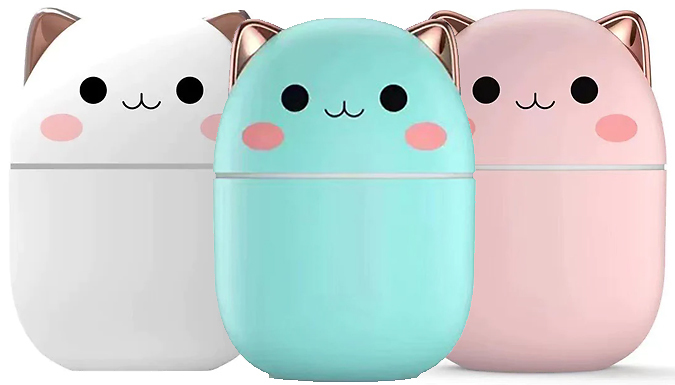 USB Light-Up Cat Air Humidifier - 3 Colours