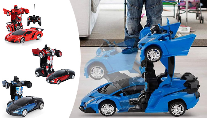 2-in-1 Remote-Control Transforming Robot Toy Car - 4 Options