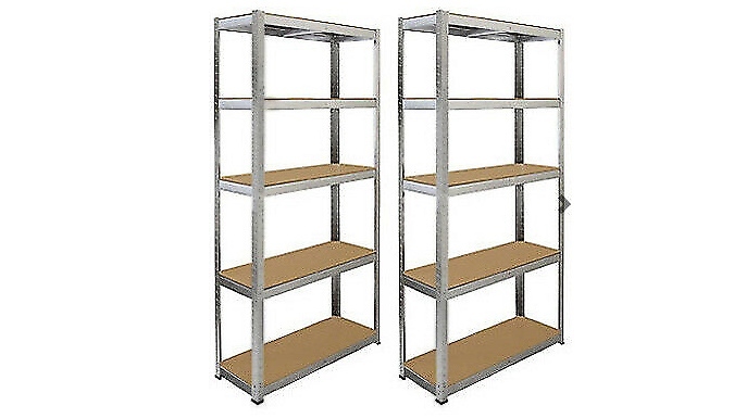 5-Tier Heavy Duty XL Fortified Metal Shelving Unit - 1 or 2-Pack!