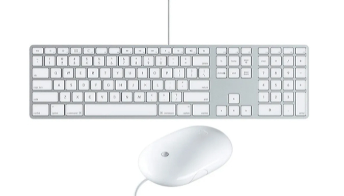 Apple Keyboard & Mouse (Wired)