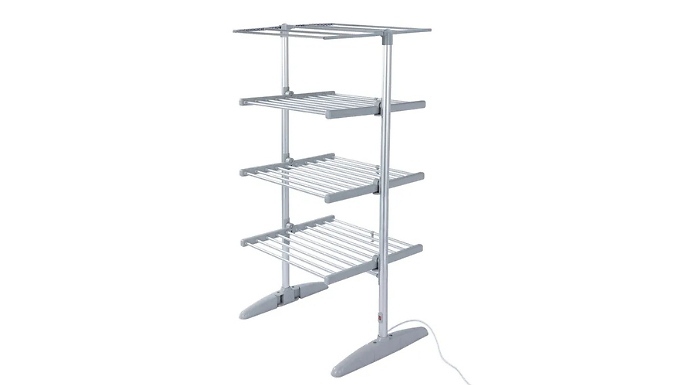 4 Tier Heated Clothes Airer