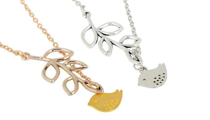 18K Gold-Plated Bird Pendant Necklace - 2 Colours