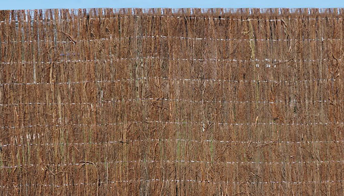 2cm Thick Brushwood Thatch Garden Screen Roll - 2 Sizes