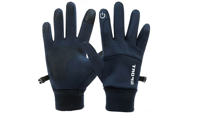 Winter Waterproof & Windproof Touch Screen Gloves - 3 Colours & 3 Sizes