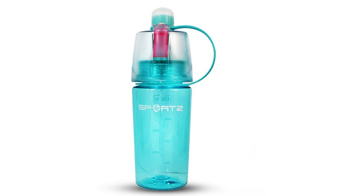 Sportz 400ml Water Bottle with Spray Function - 2 Colours