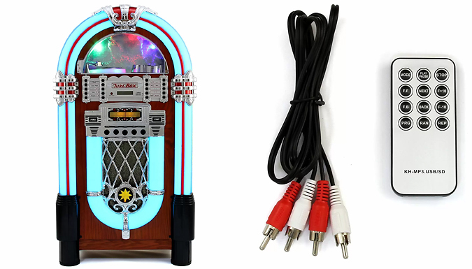 Retro-Style Illuminating Jukebox Sound System