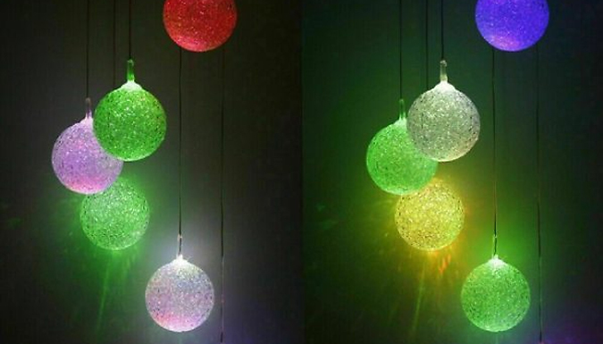 Light-Up LED Hanging Solar Wind Chime - 8 Options