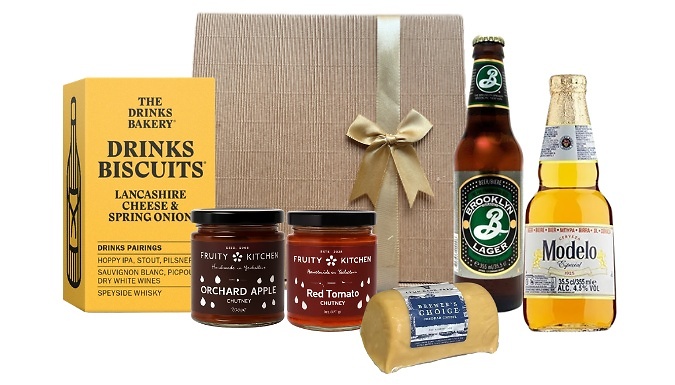 Craft Lager & Cheese Hamper Gift Box