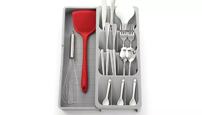 Kitchen Cutlery Drawer Organiser Tray
