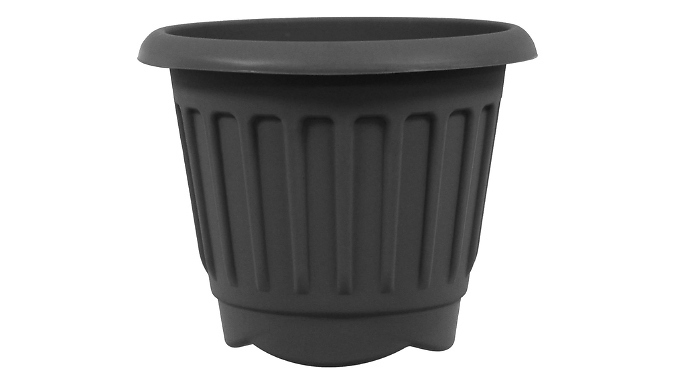 2-Pack Simpa Round Chunky Plastic Plant Pots