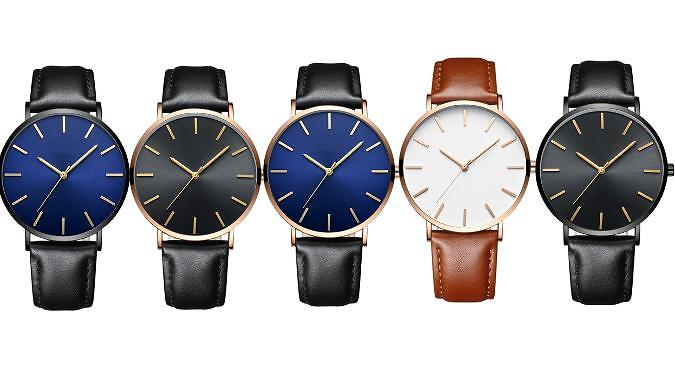 Quartz Minimalist Watch - 5 Designs