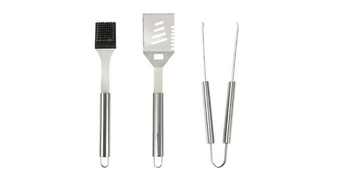 3-Piece BBQ Stainless Steel Tool Set