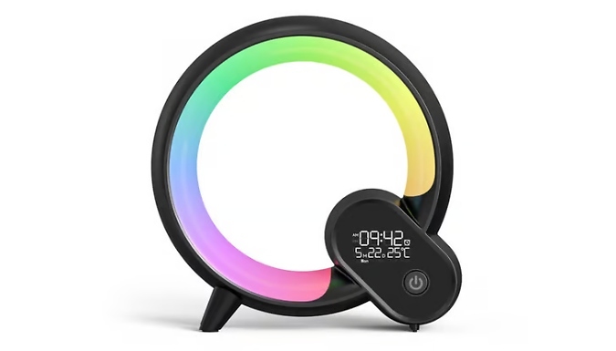 Smart Q-Shaped Sunrise Alarm Clock - 2 Colours, 2 Sizes