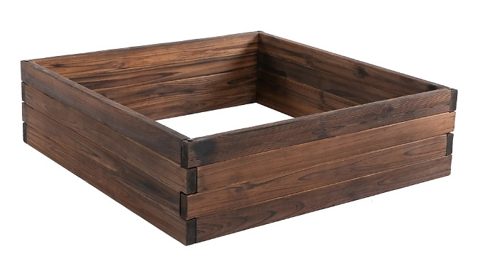Outsunny Wooden Raised Bed Garden Planter