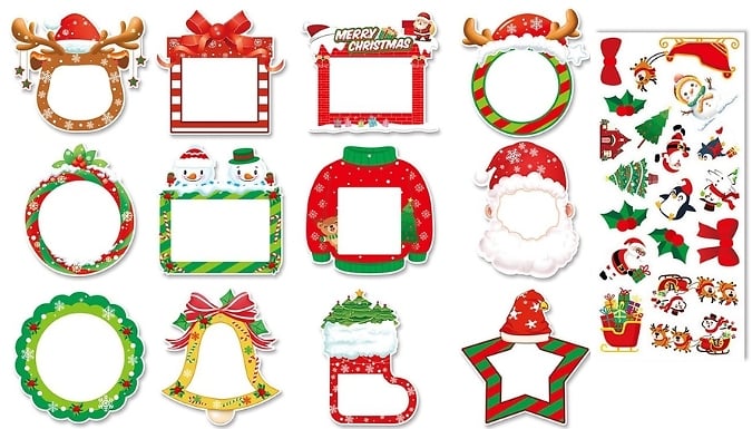 Christmas Photo Frame Decoration Set – Festive DIY Kit
