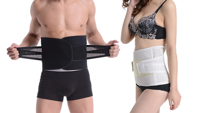 Unisex Back Support Belt for Posture, Work & Weightlifting
