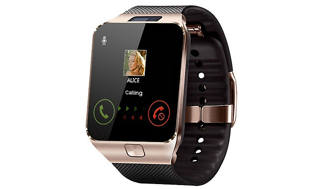 9-in-1 Touch Screen Smartwatch with Heart Rate Monitor & HD Camera - 4 Colours