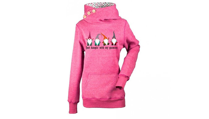 Women's Christmas Long Sleeve Hoodie - 3 Colours & 8 Sizes