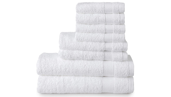 Welhome 8-Piece Cotton Towel Set - 434 GSM!