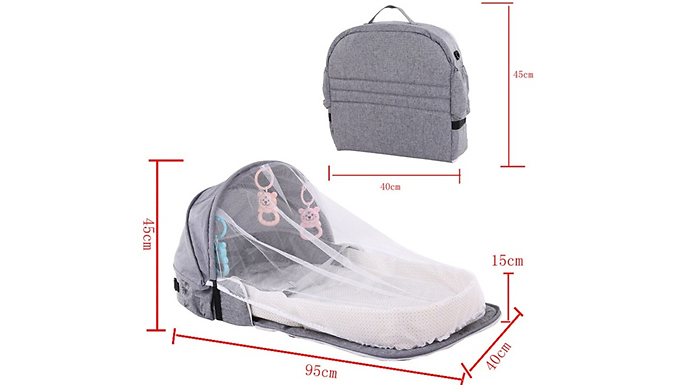 Portable baby best sale stroller backpack