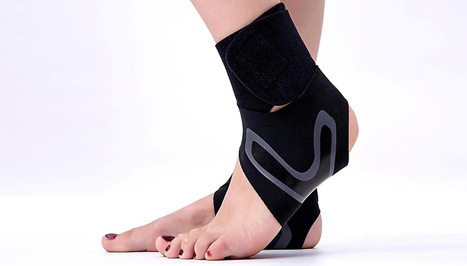 Adjustable Compression Ankle Support Brace - Left or Right in 4 Sizes