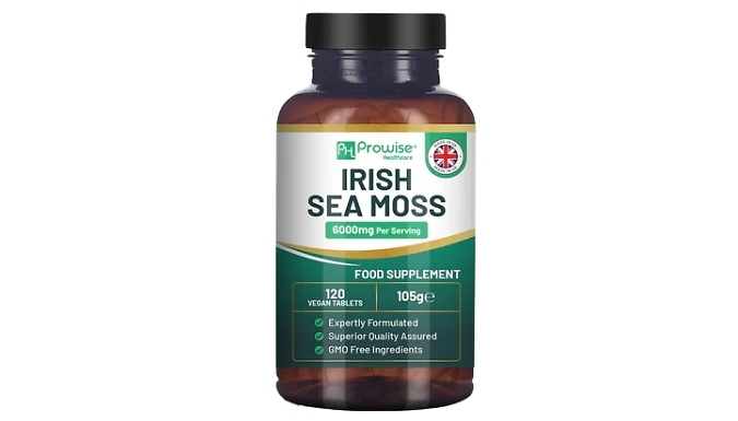 Thyroid Support & Gut Health Irish Sea Moss Tablets - 6000mg
