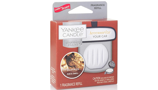 30-Day Yankee Candle Car Fragrance Refill - Leather