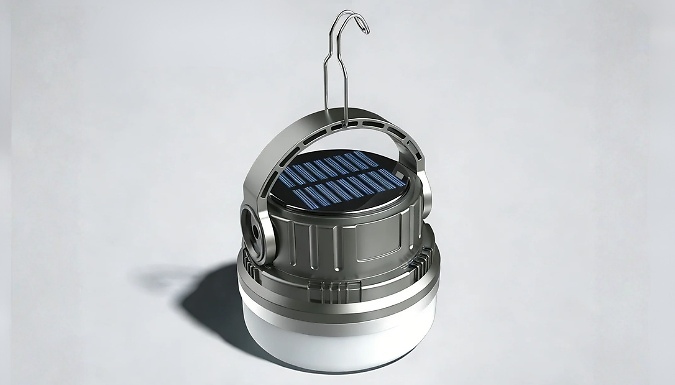 Solar Powered Camping Light with Power Bank - 2 Colours